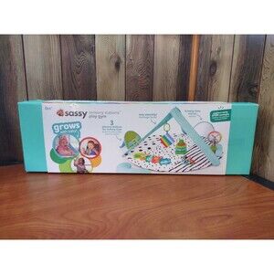 NEW SEALED Sassy Sensory Stations Play Gym Stem Concepts Tummy Time Baby Toy